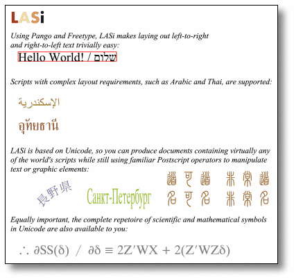 Extended LASi Example