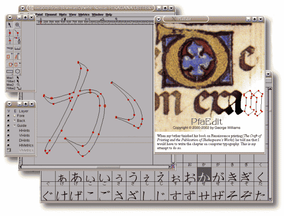 PFAEdit Font Editor